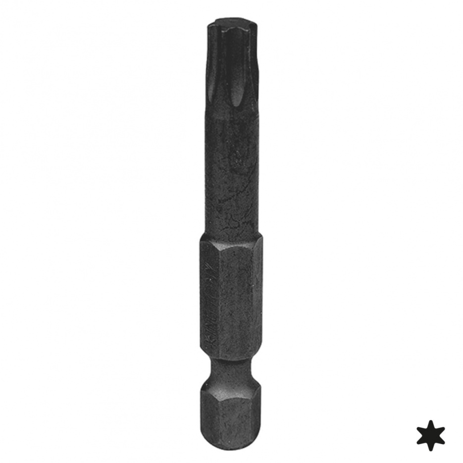 Вставка (бита) торцевая 1/4", Torx, Т50, L = 50 мм, для шуруповерта KING TONY 715050T